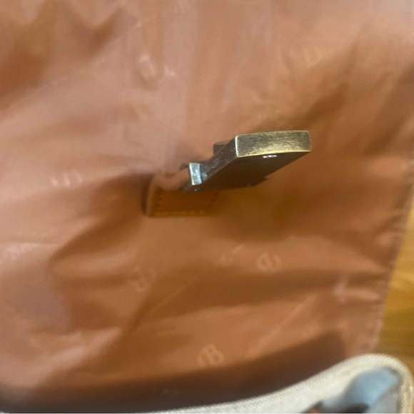 Leather And Canvas Backpack Georgia O’Keffe Museum Logo By Bellino - Picture 9 of 12